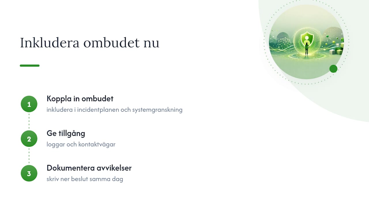 Mitt råd: vänta inte på att incidenten blir akut — overview diagram