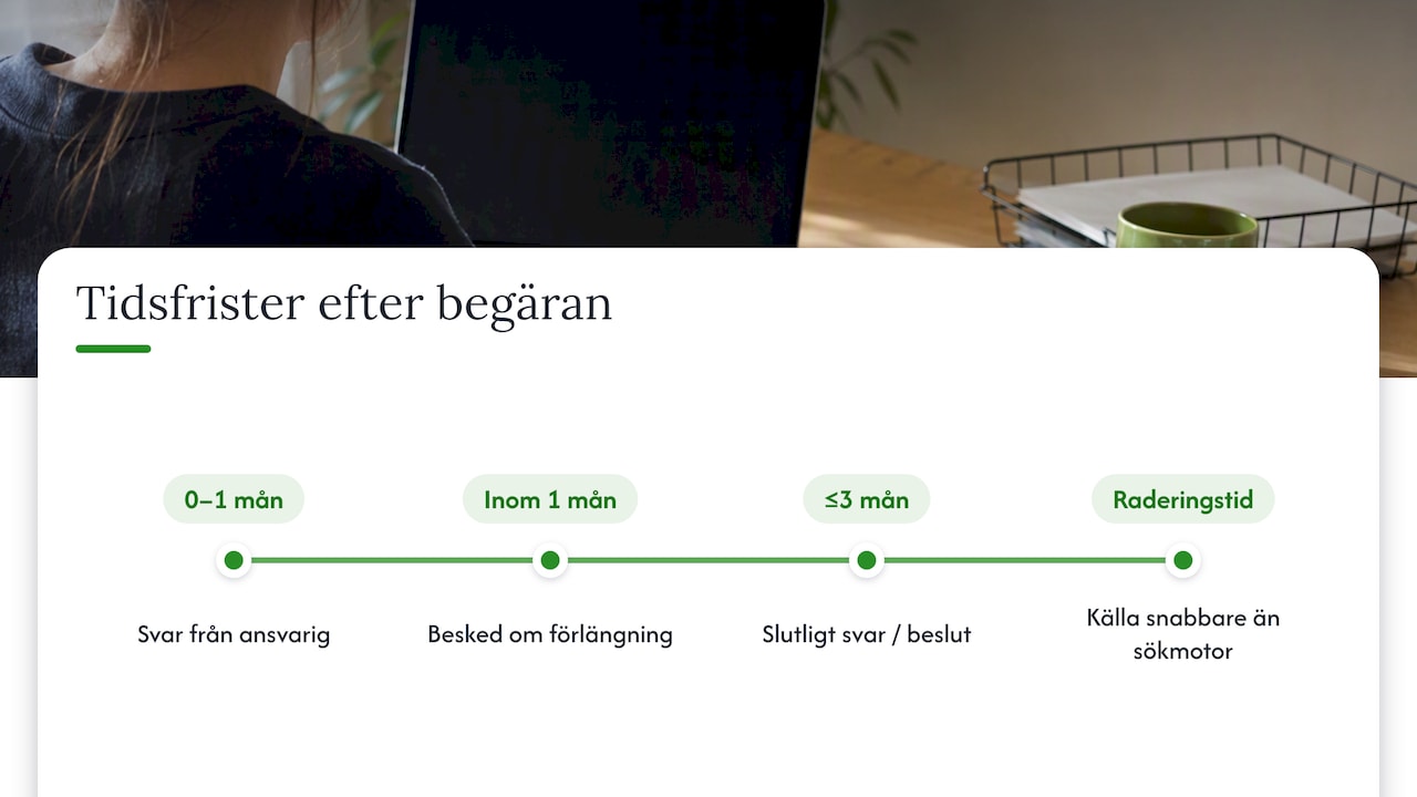 Tidslinje för svar och eventuell förlängning