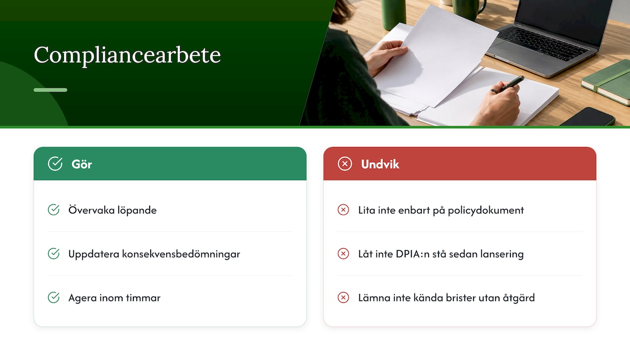 Vad trenderna i IMY:s beslut betyder för compliance-arbetet — overview diagram