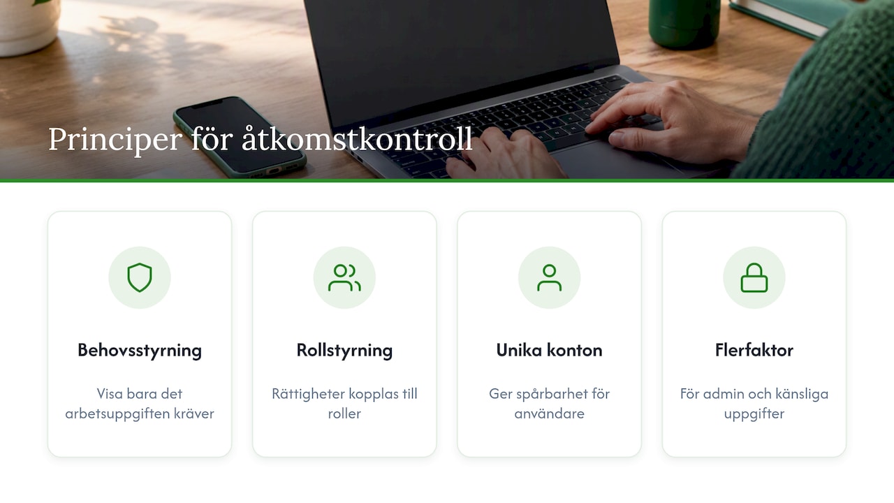 Fem principer för säker personåtkomst