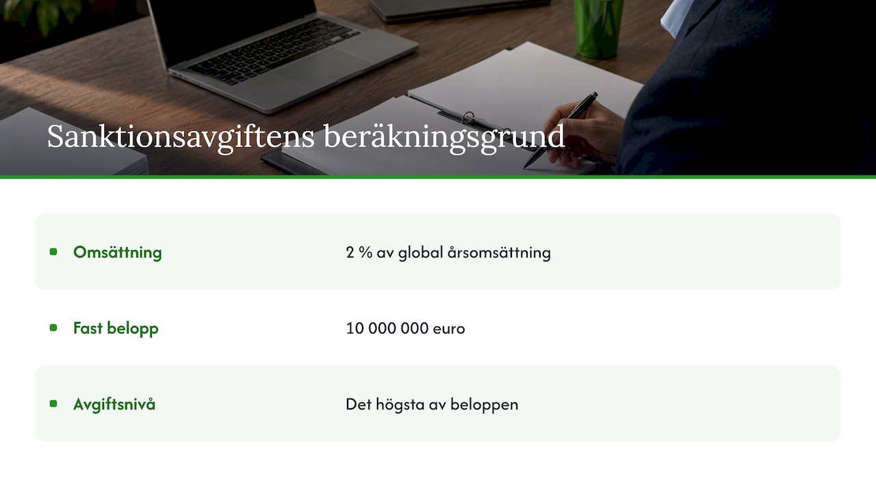 Vilka påföljder kan drabba verksamheten och ledningspersoner? — overview diagram