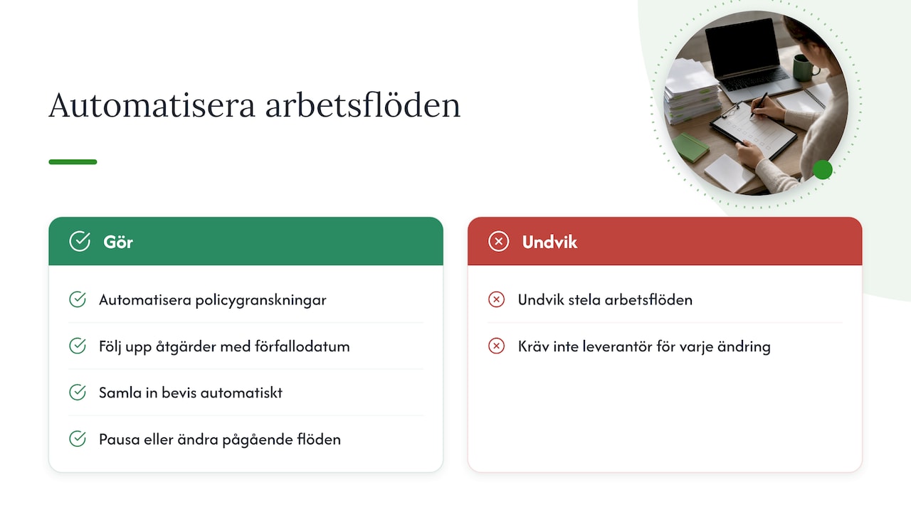 Vilken automatisering och vilka arbetsflöden sparar mest tid? — overview diagram