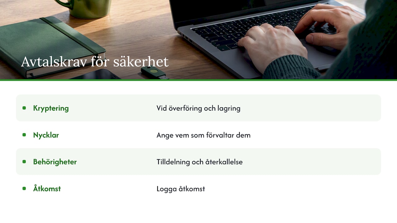 Fyra centrala delar av kryptering och åtkomst